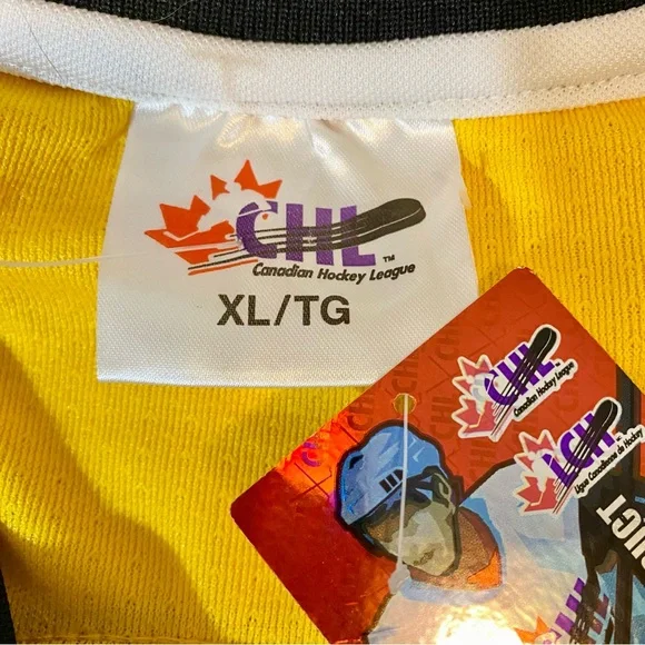 Kingston Frontenacs Hockey Jersey Stitched Sewn OHL CHL Fan Black Large NEW - Picture 3 of 7